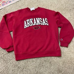 Champion Arkansas Crewneck Size Medium